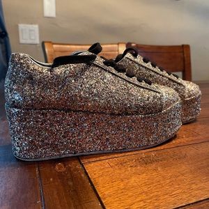 Steve Madden Karuso Glitter Platform Sneakers